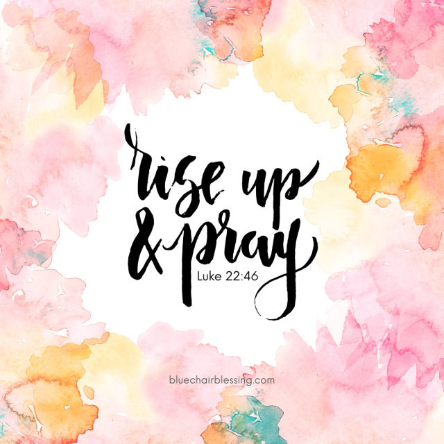Printable. Rise up and pray. 2 sizes included. Size 5 by 7in and size 8 ...